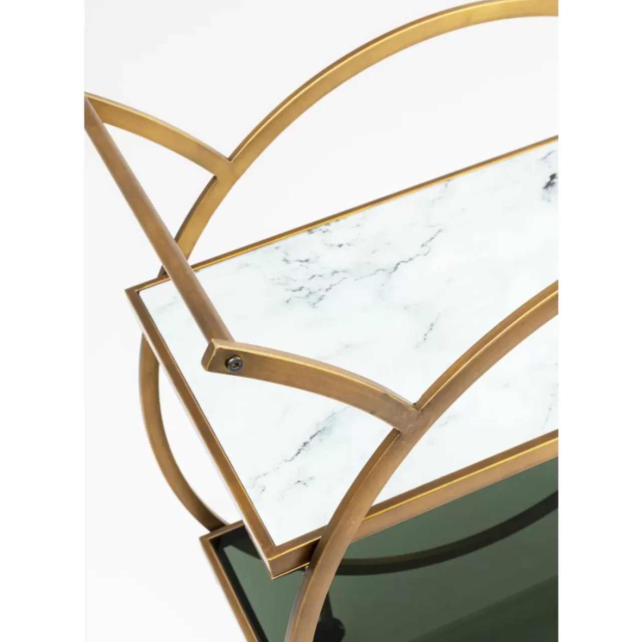 Tische-KARE Design Servierwagen Loft Brass