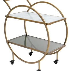 Tische-KARE Design Servierwagen Loft Brass