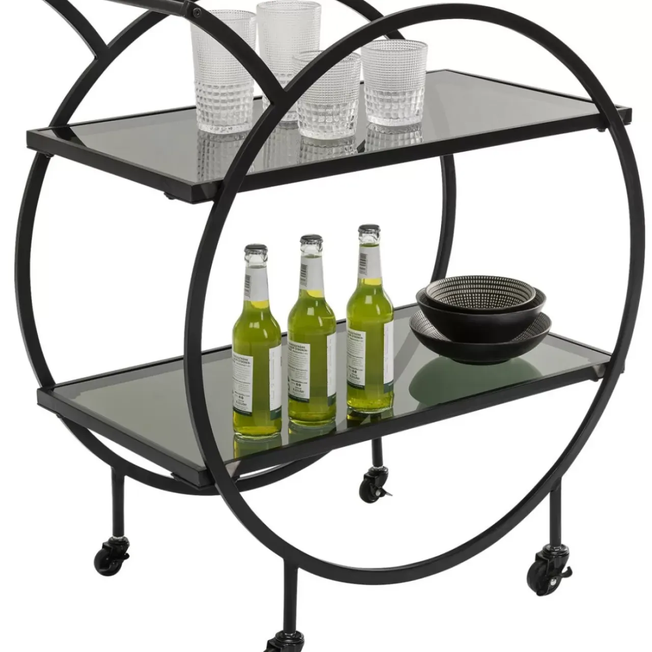 Tische-KARE Design Servierwagen Loft Schwarz