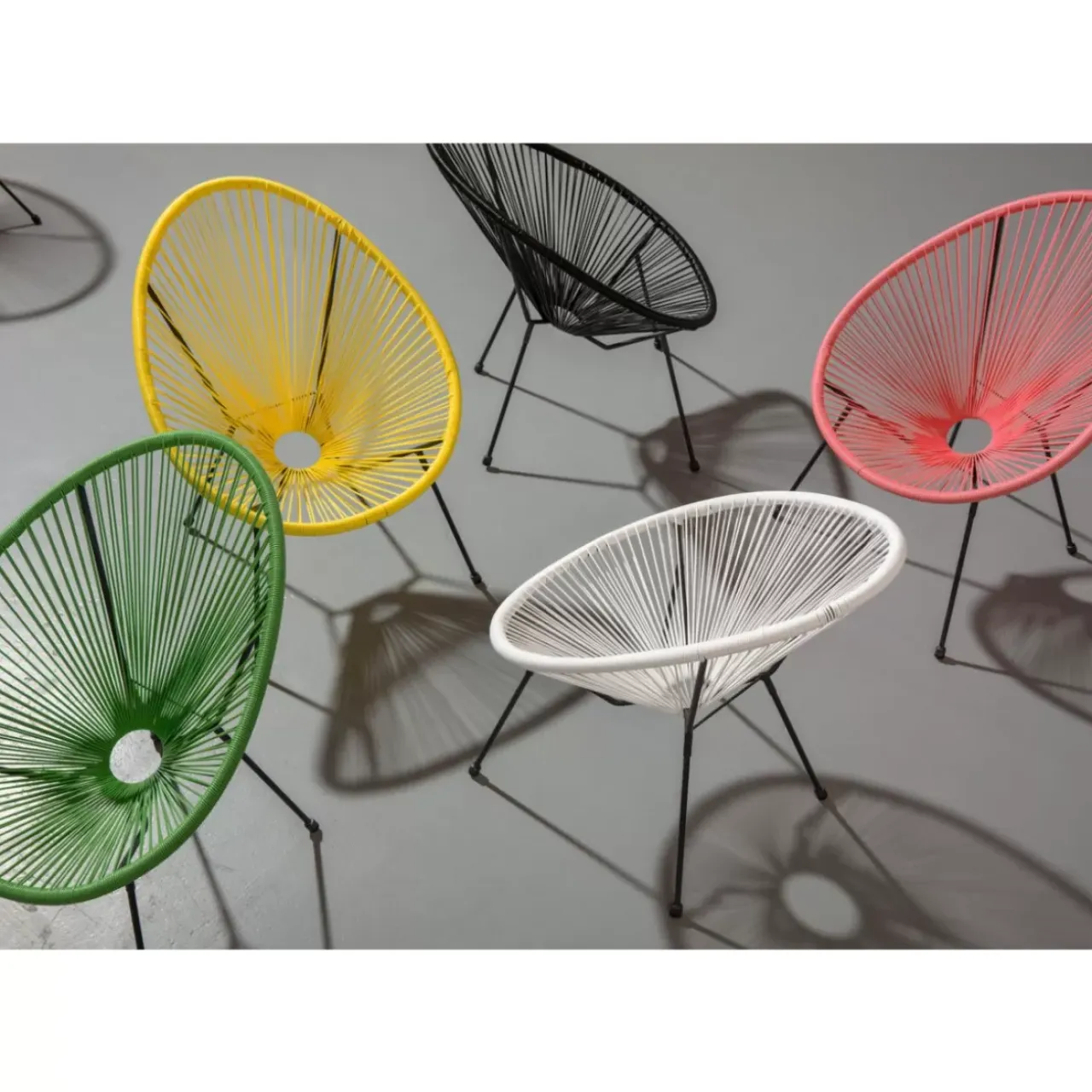 Outdoormöbel-KARE Design Sessel Acapulco Gelb