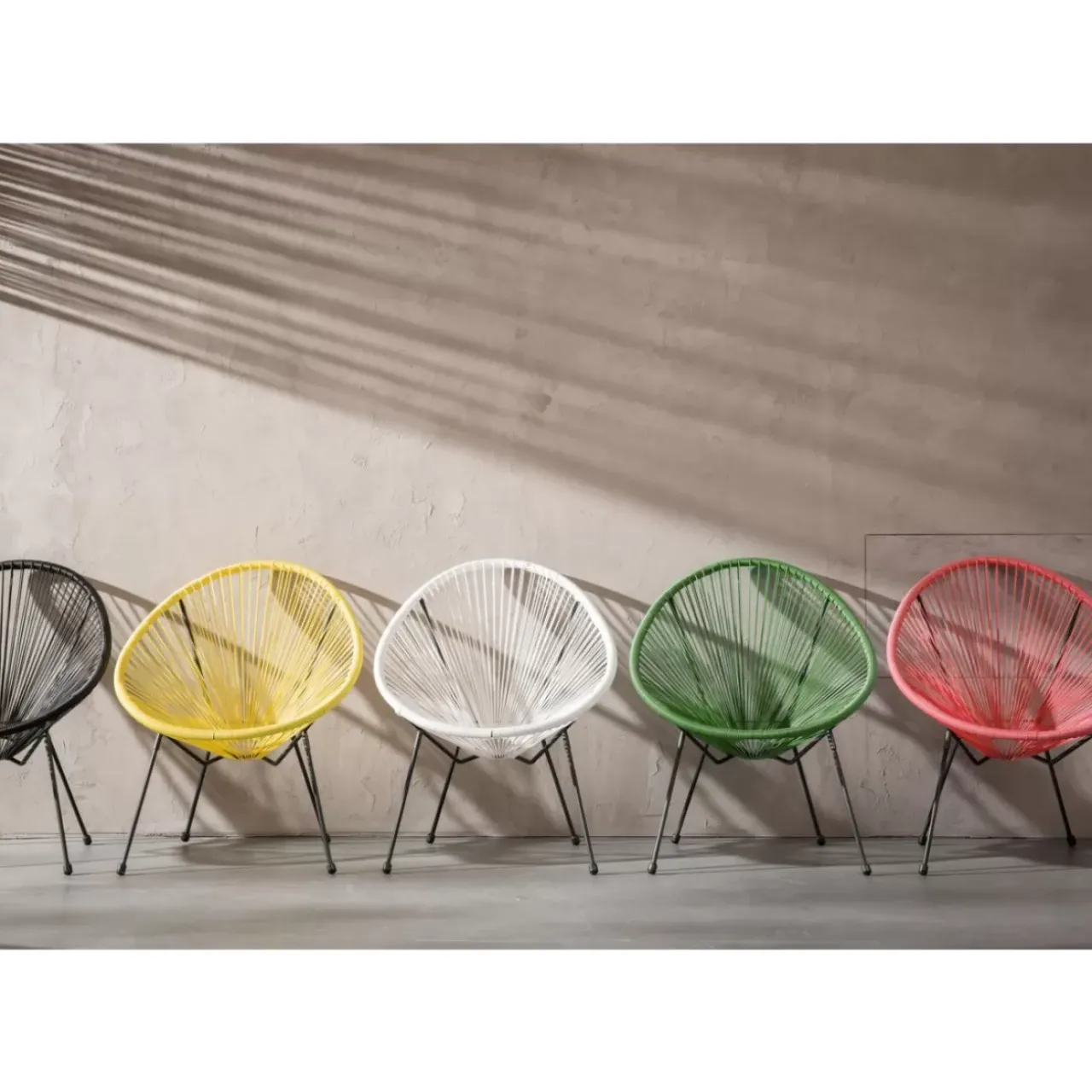 Outdoormöbel-KARE Design Sessel Acapulco Gelb