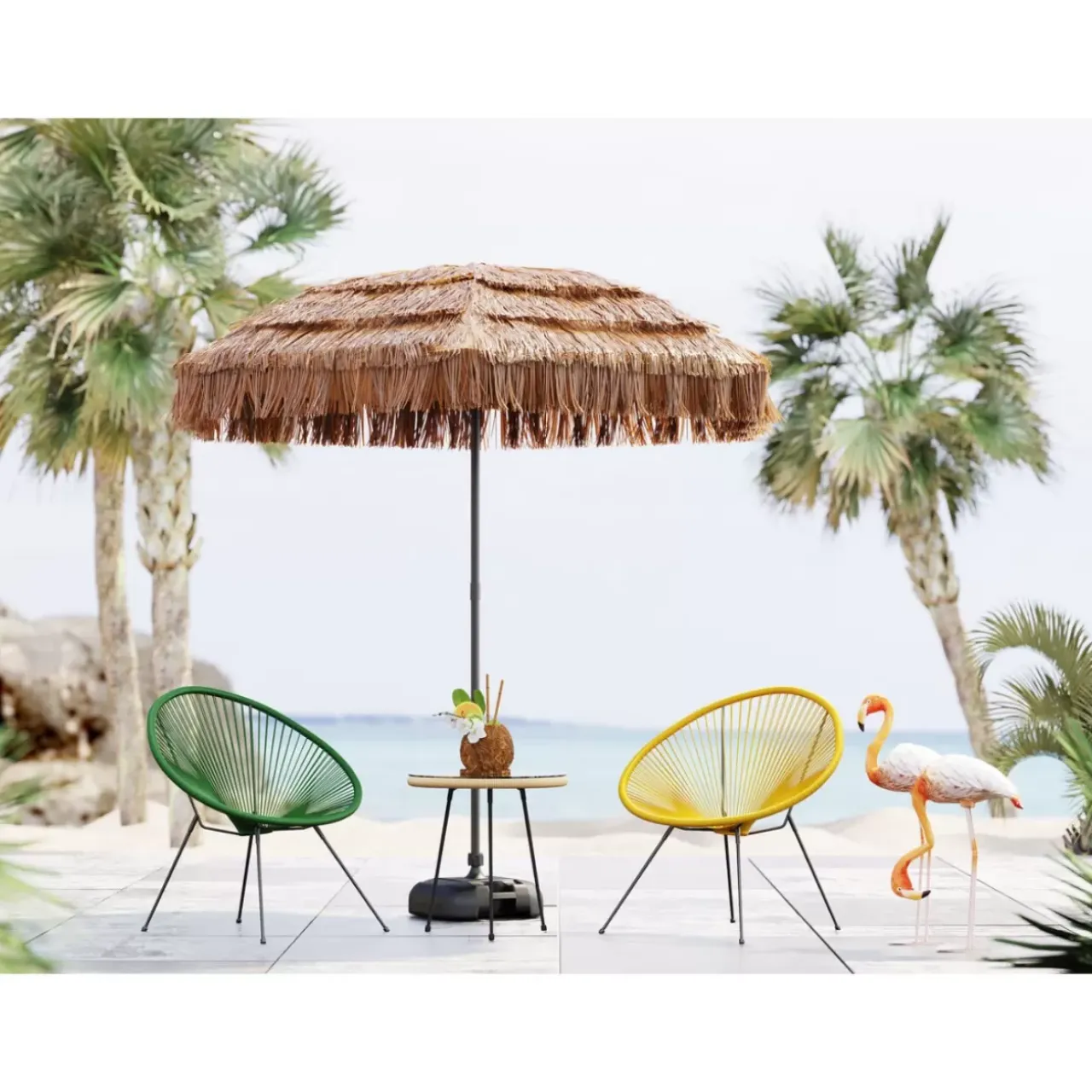 Outdoormöbel-KARE Design Sessel Acapulco Gelb