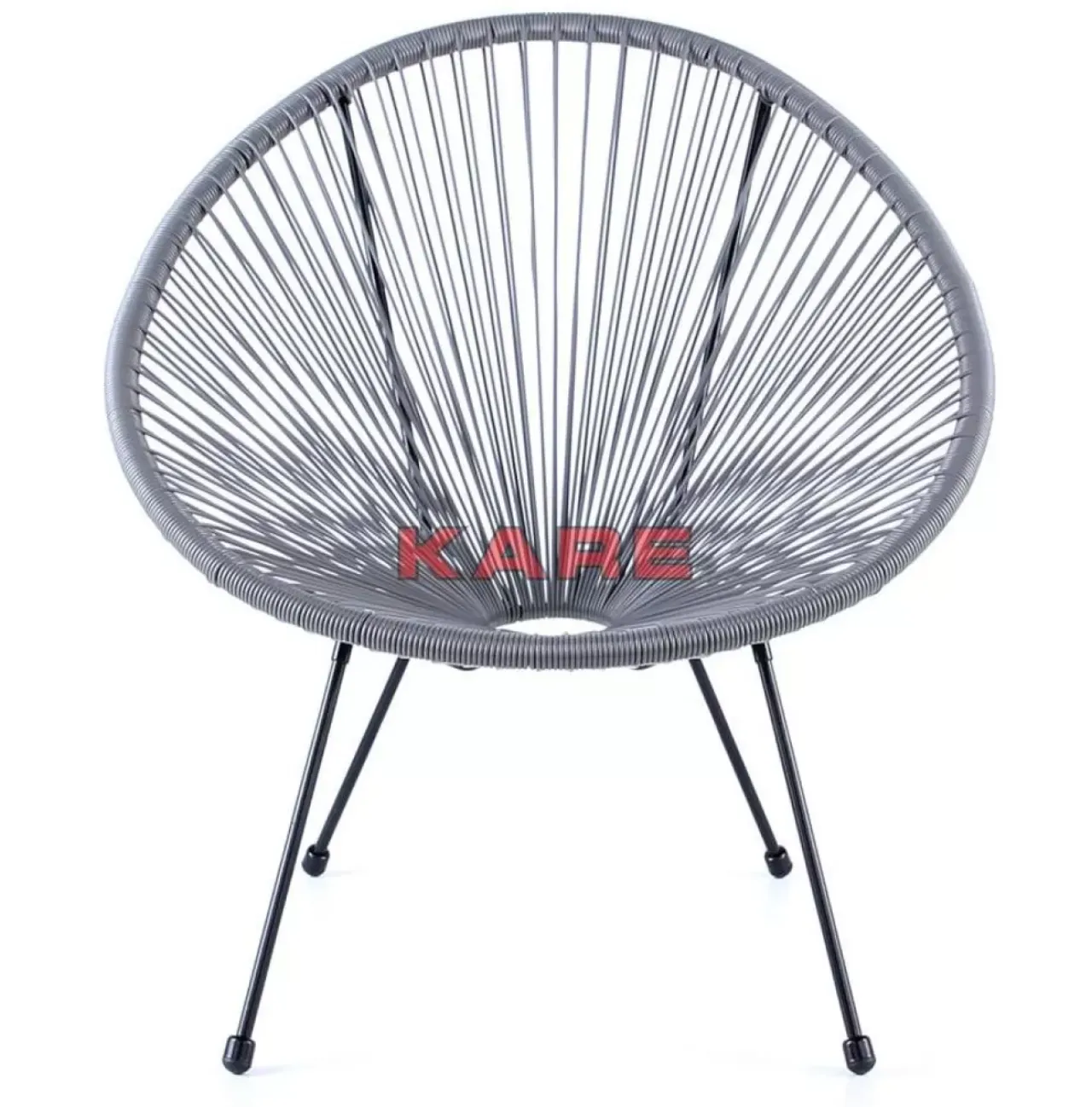 Outdoormöbel-KARE Design Sessel Acapulco Grau