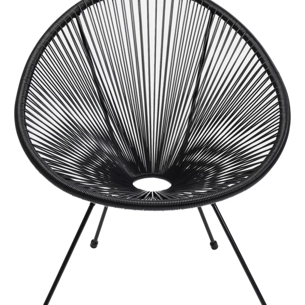 Outdoormöbel-KARE Design Sessel Acapulco Schwarz