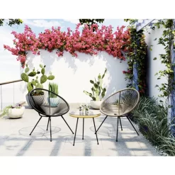 Outdoormöbel-KARE Design Sessel Acapulco Schwarz