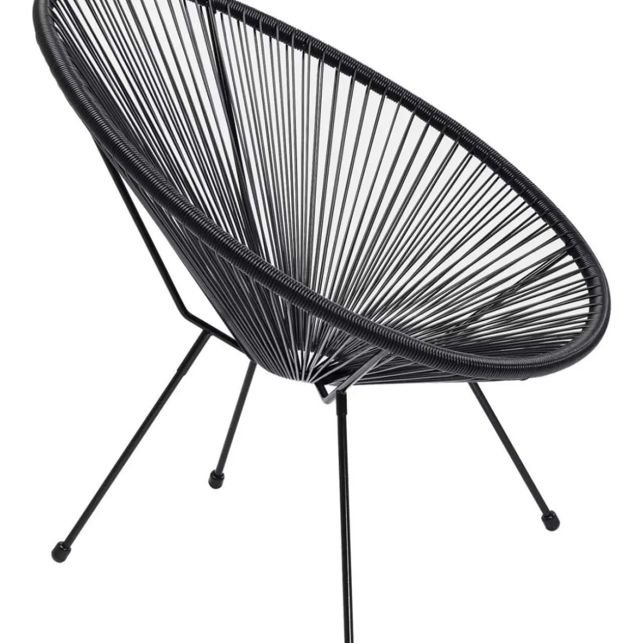 Outdoormöbel-KARE Design Sessel Acapulco Schwarz