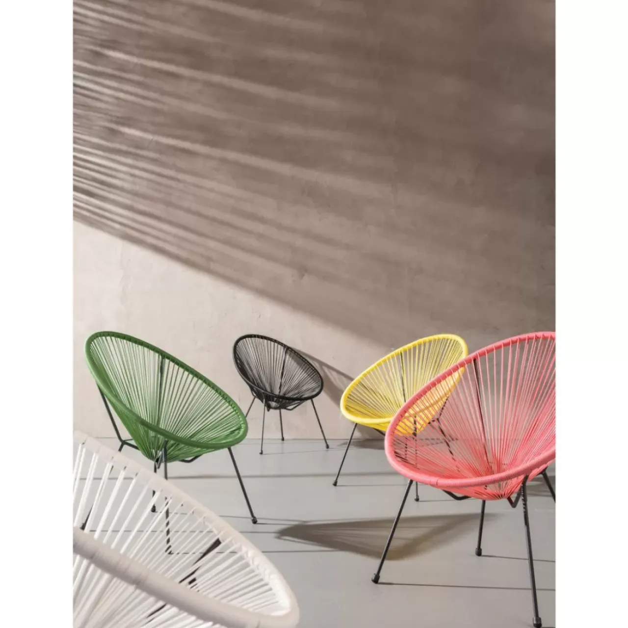 Outdoormöbel-KARE Design Sessel Acapulco Schwarz