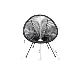 Outdoormöbel-KARE Design Sessel Acapulco Turkis