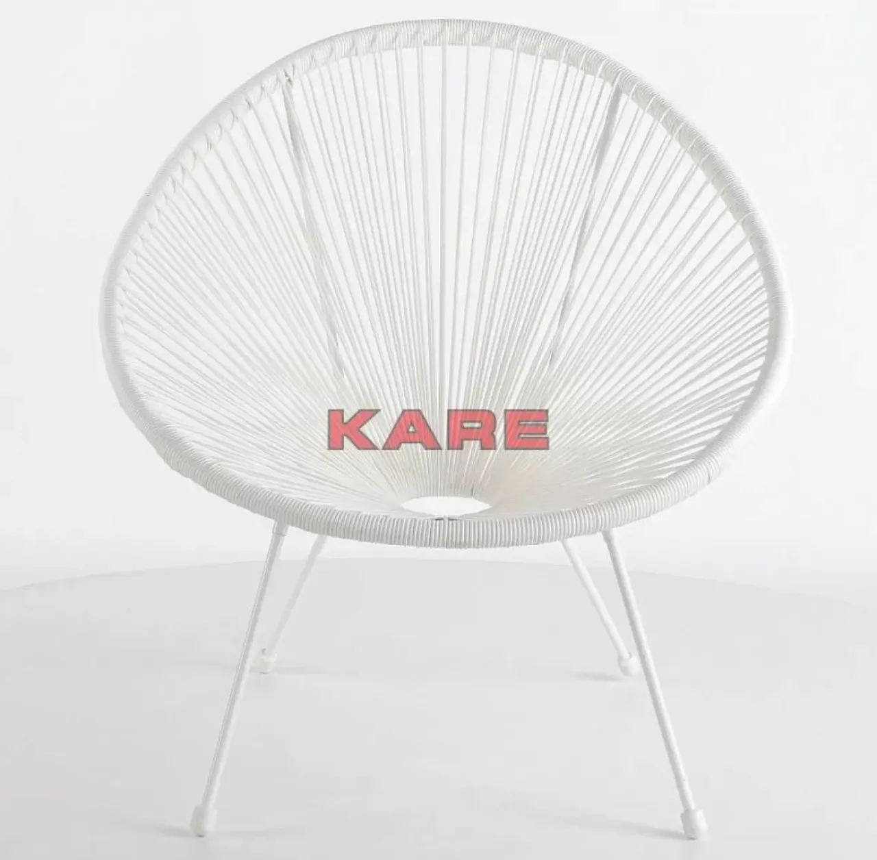 Outdoormöbel-KARE Design Sessel Acapulco Weiss