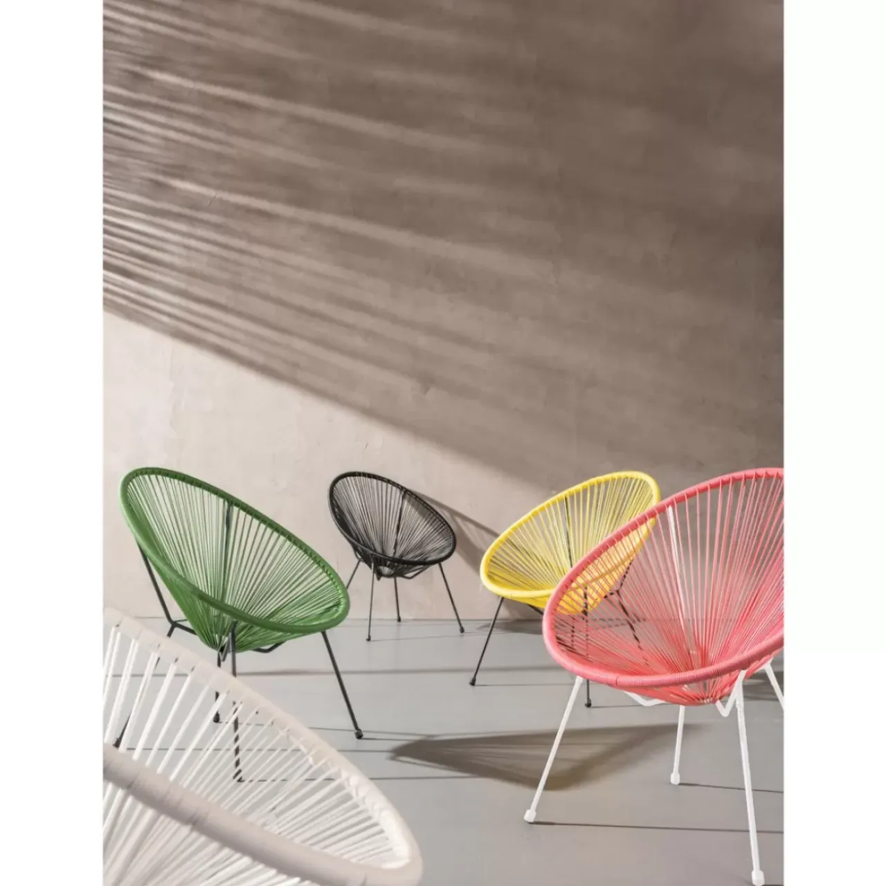 Outdoormöbel-KARE Design Sessel Acapulco Weiss