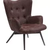 Sessel-KARE Design Sessel Angels Wings Black Brown Eco