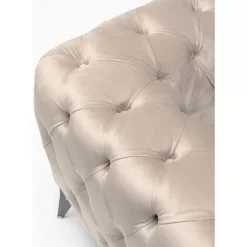 Sessel-KARE Design Sessel Bellissima Velvet Beige 120Cm