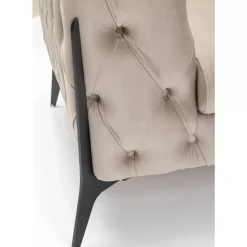 Sessel-KARE Design Sessel Bellissima Velvet Beige 120Cm
