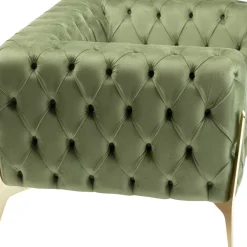 Sessel-KARE Design Sessel Bellissima Velvet Grun 120Cm