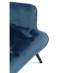 Sessel-KARE Design Sessel Black Vicky Velvet Petrol