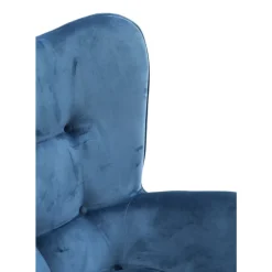 Sessel-KARE Design Sessel Black Vicky Velvet Petrol