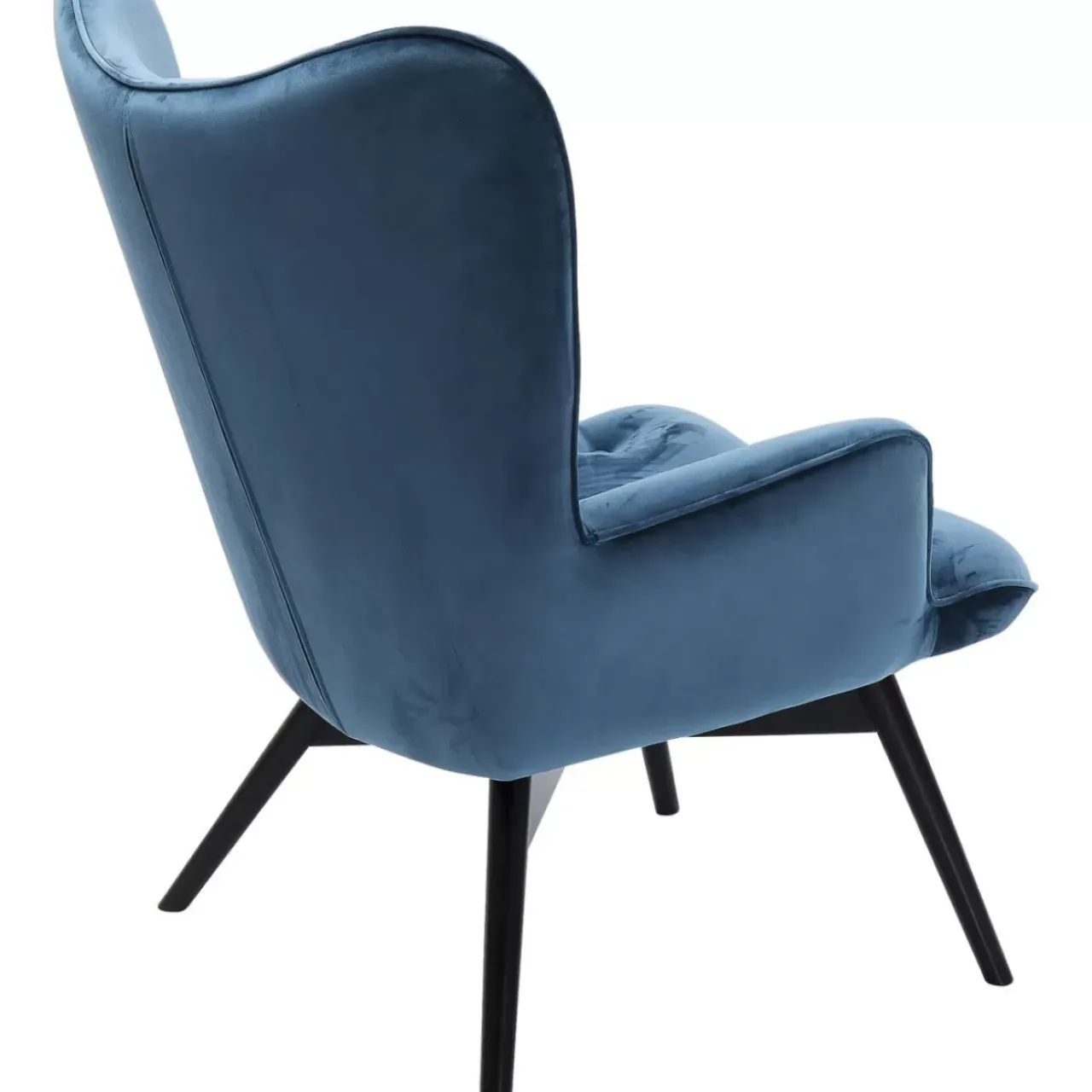 Sessel-KARE Design Sessel Black Vicky Velvet Petrol