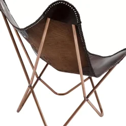 Sessel-KARE Design Sessel Butterfly Braun