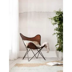 Sessel-KARE Design Sessel Butterfly Brown Econo