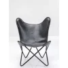 Sessel-KARE Design Sessel California Leder Schwarz