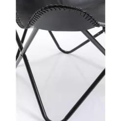 Sessel-KARE Design Sessel California Leder Schwarz