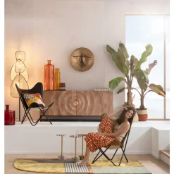Sessel-KARE Design Sessel California Leder Schwarz
