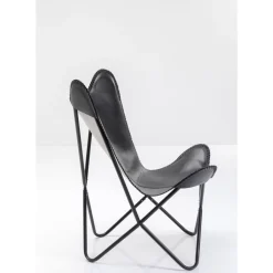Sessel-KARE Design Sessel California Leder Schwarz