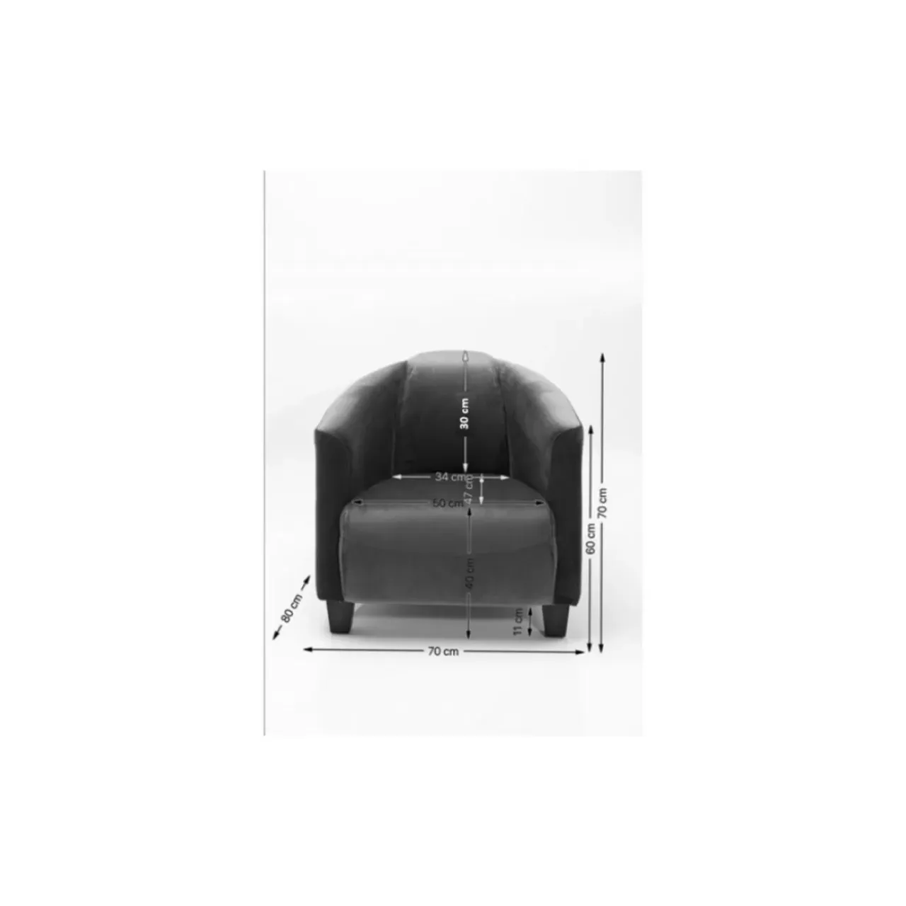 Sessel-KARE Design Sessel Cigar Lounge Red