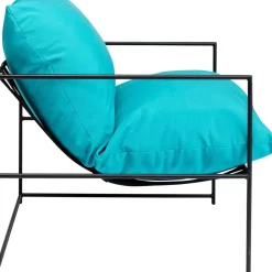 Outdoormöbel-KARE Design Sessel Cuby Garden Blau