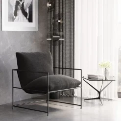 Sessel-KARE Design Sessel Cuby Grau