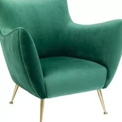 Sessel-KARE Design Sessel Goldfinger Grun