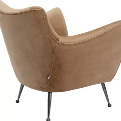 Sessel-KARE Design Sessel Goldfinger Taupe