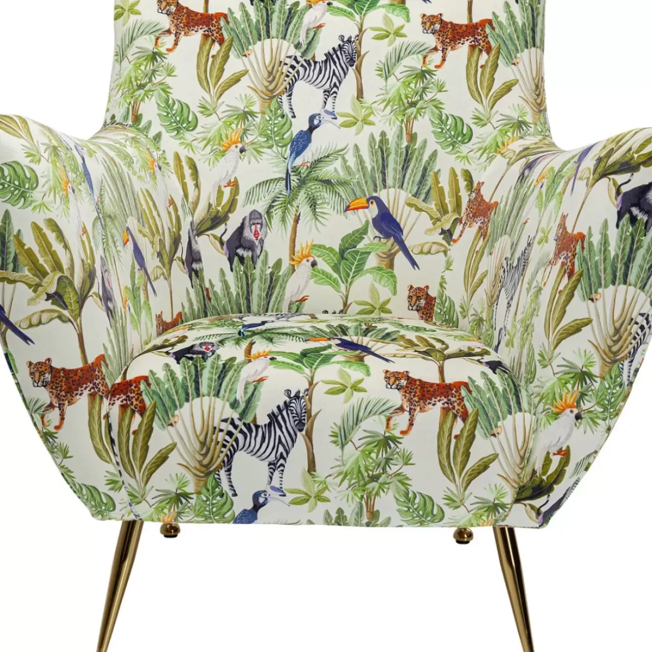 Sessel-KARE Design Sessel Goldfinger Tropical