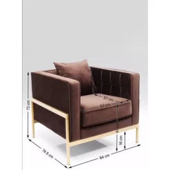 Sessel-KARE Design Sessel Loft Braun