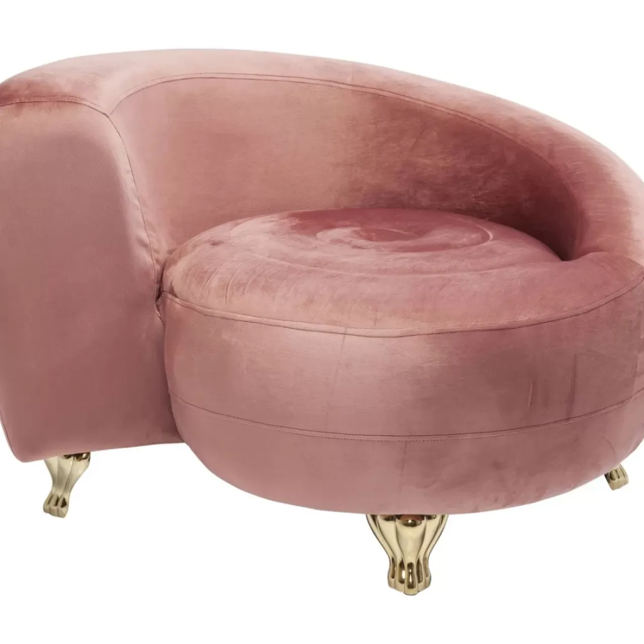 Sessel-KARE Design Sessel Lofty Snake Rose