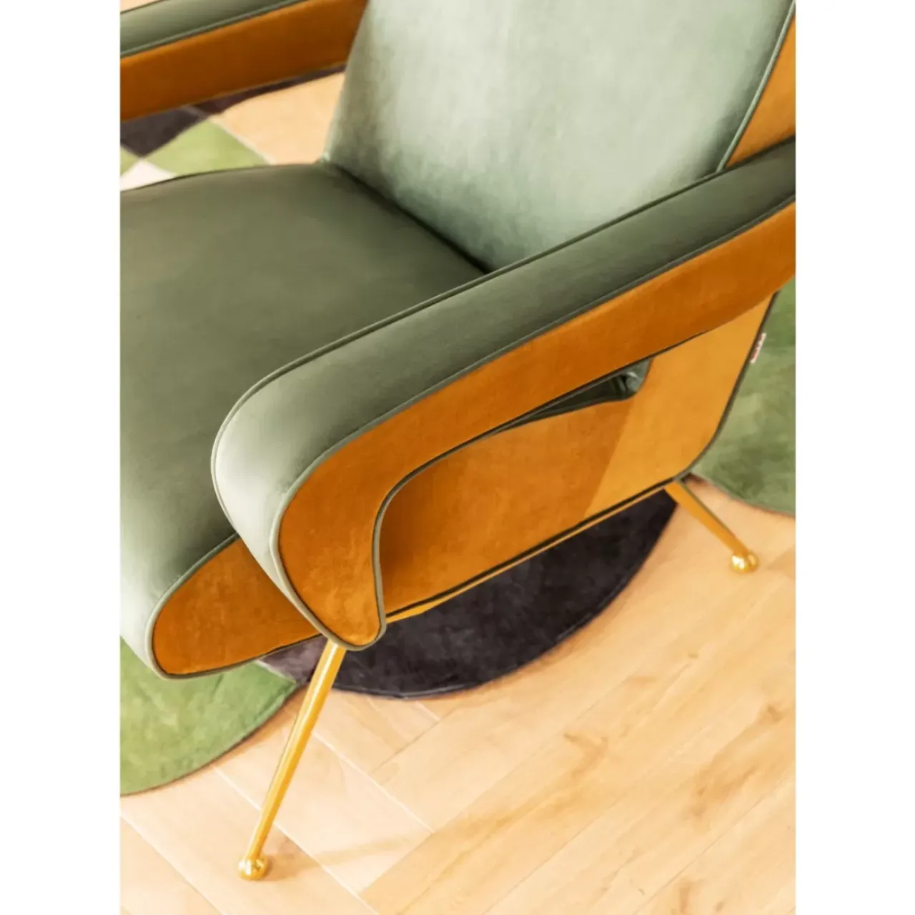 Sessel-KARE Design Sessel Luna High Grun