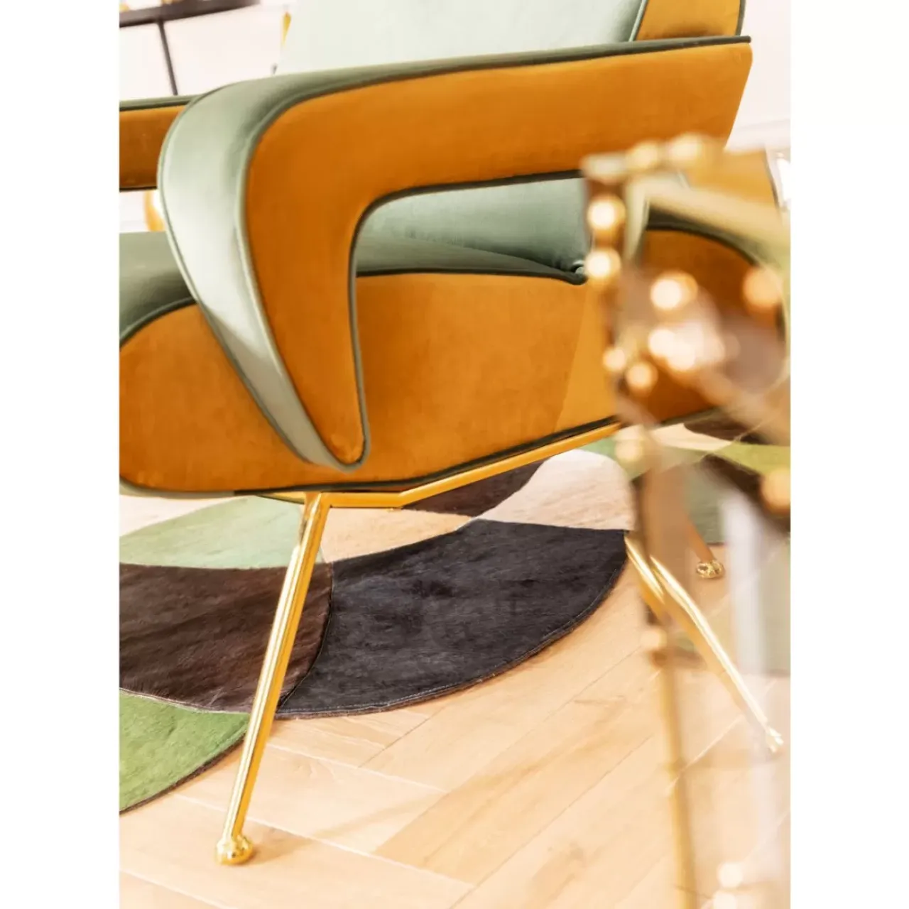 Sessel-KARE Design Sessel Luna High Grun