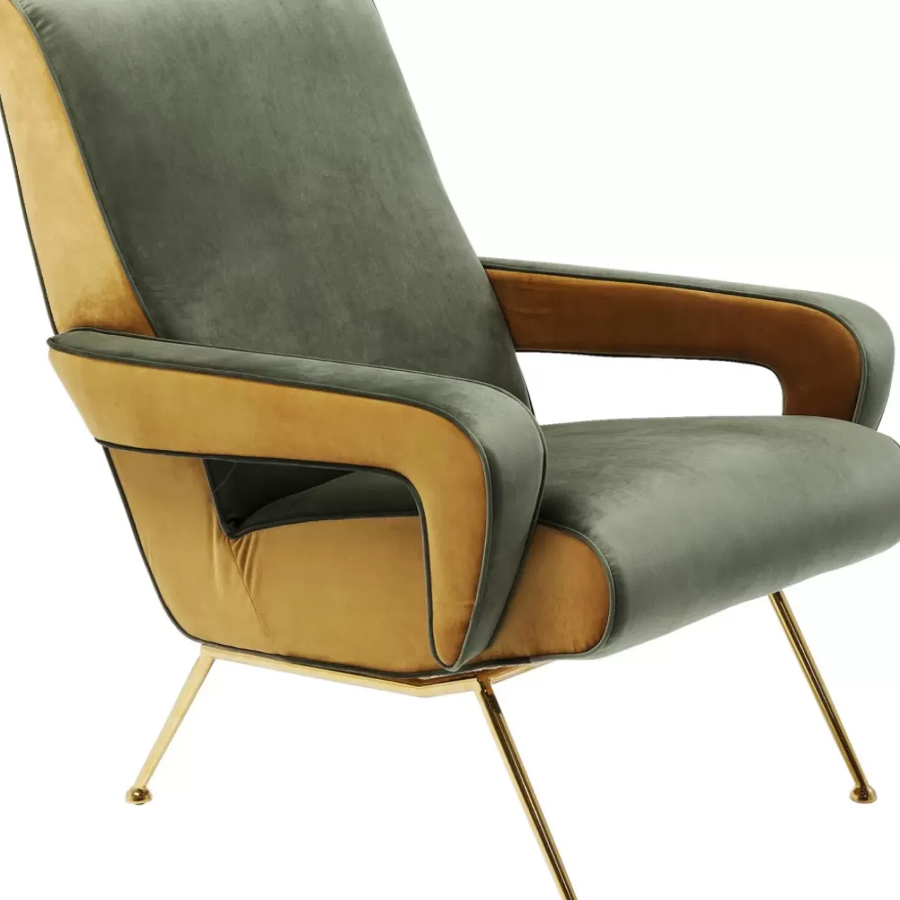 Sessel-KARE Design Sessel Luna High Grun