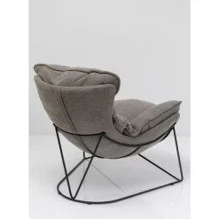Sessel-KARE Design Sessel Mit Hocker Snuggle Grau (2/Tlg)
