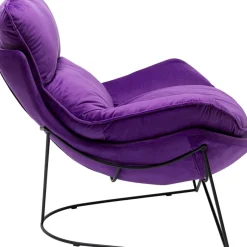 Sessel-KARE Design Sessel Mit Hocker Snuggle Lila (2/Tlg)
