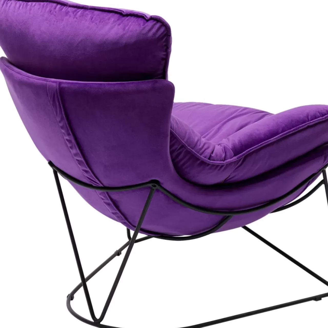 Sessel-KARE Design Sessel Mit Hocker Snuggle Lila (2/Tlg)
