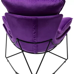 Sessel-KARE Design Sessel Mit Hocker Snuggle Lila (2/Tlg)