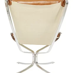 Sessel-KARE Design Sessel Mit Hocker Washington Braun