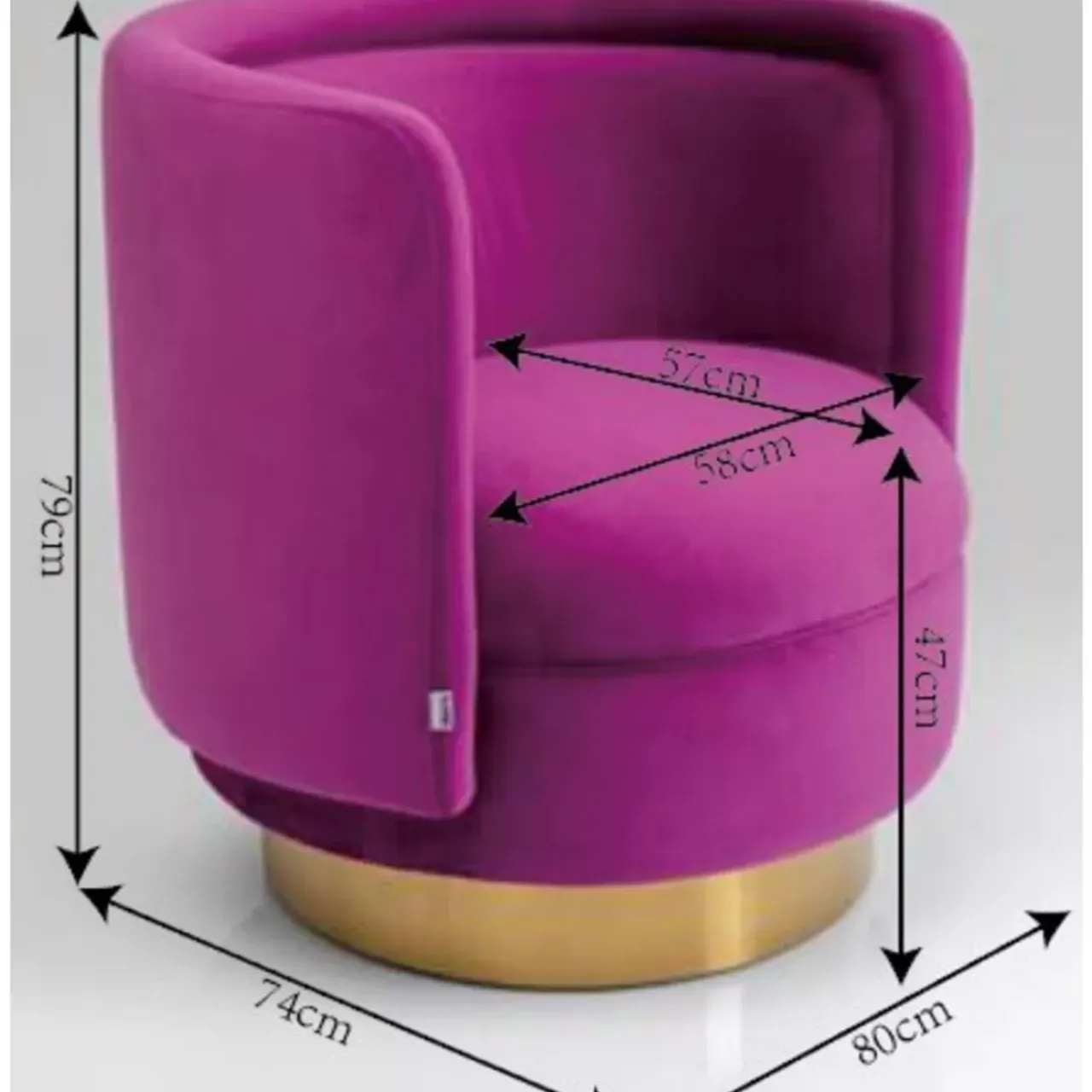 Sessel-KARE Design Sessel Night Fever
