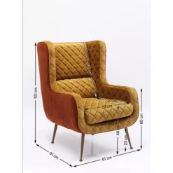 Sessel-KARE Design Sessel Nonna