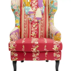 Sessel-KARE Design Sessel Patchwork Red