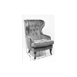 Sessel-KARE Design Sessel Patchwork Red