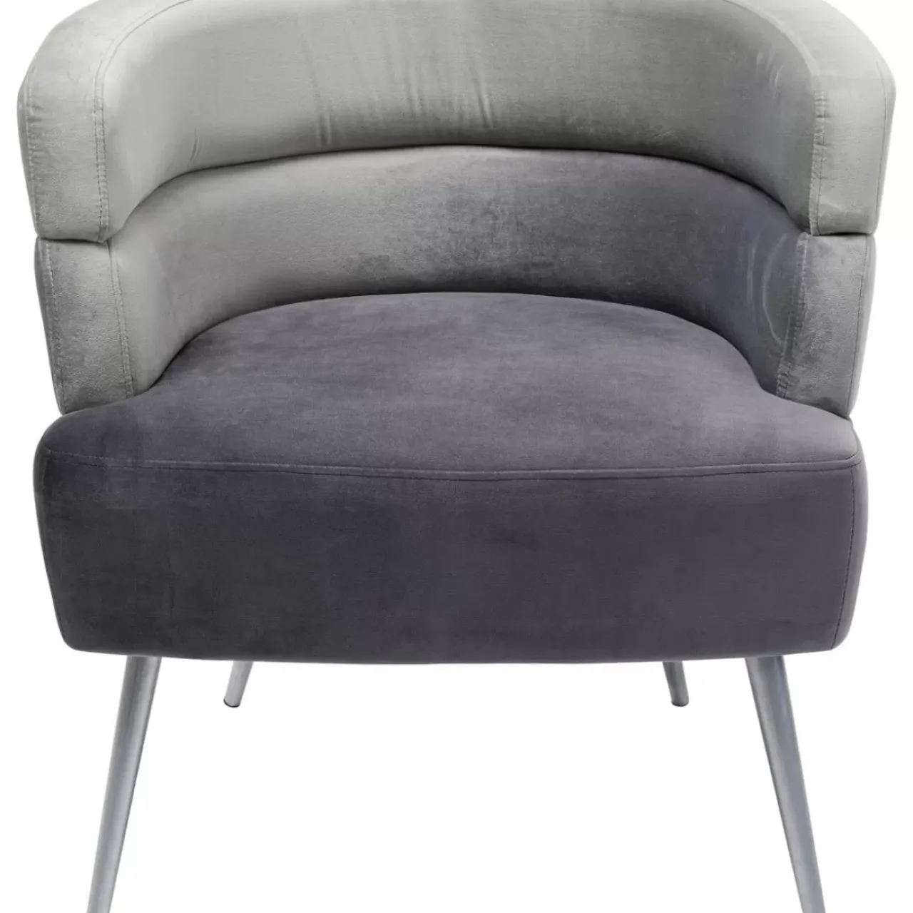 Sessel-KARE Design Sessel Sandwich Grau