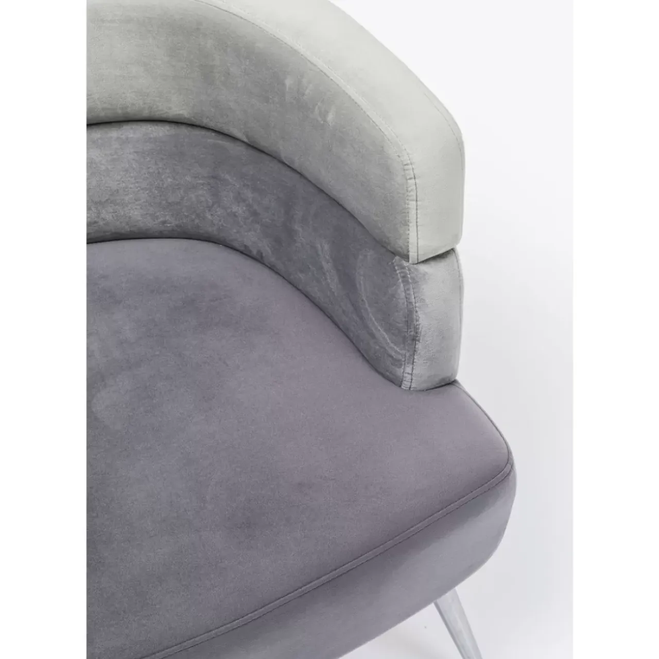 Sessel-KARE Design Sessel Sandwich Grau