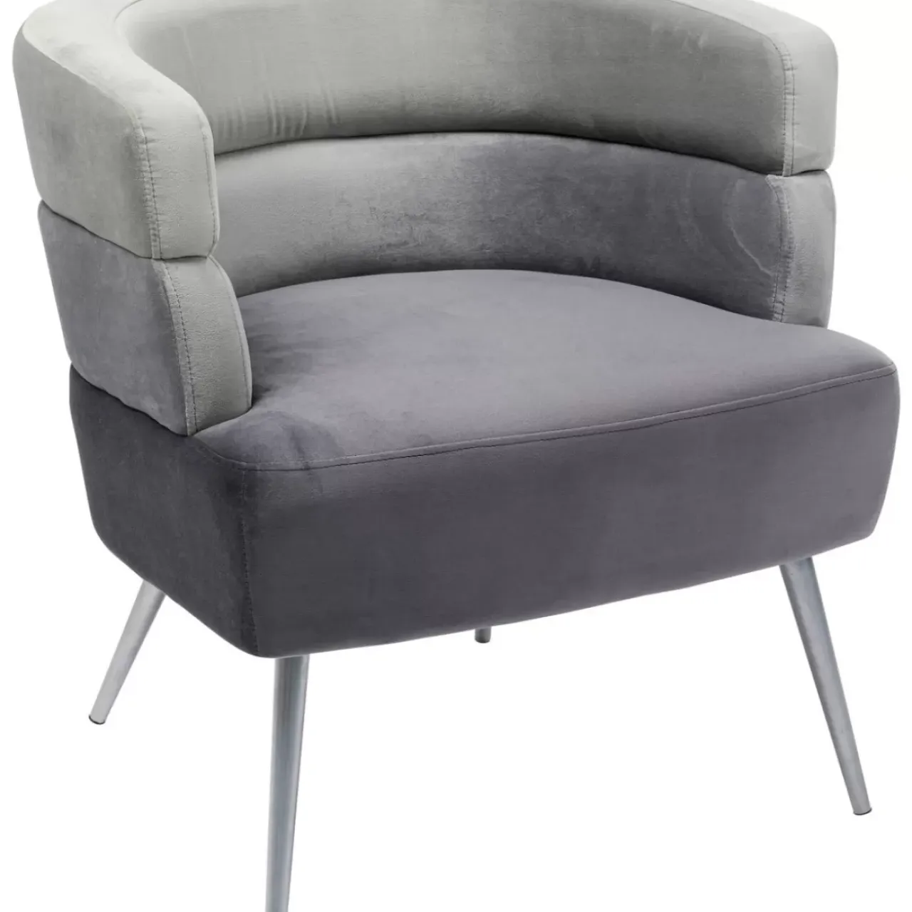 Sessel-KARE Design Sessel Sandwich Grau